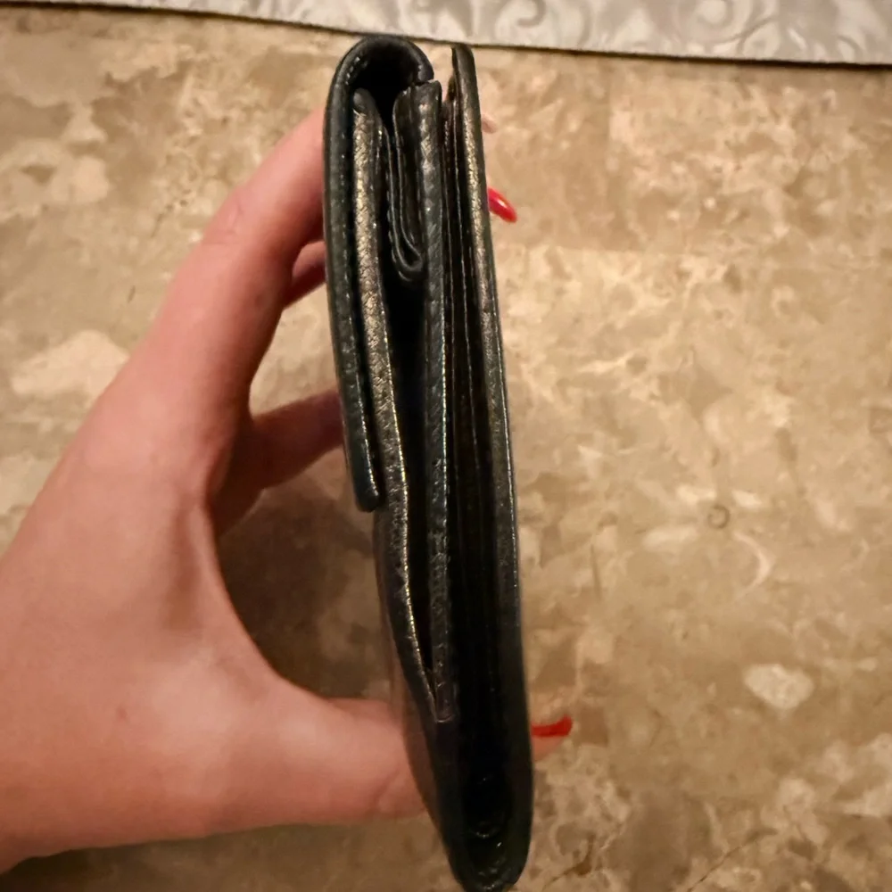 Salvatore Ferragamo Metallic Leather wallet